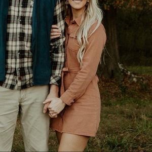 These Three Boutique Rust Jean Dress
